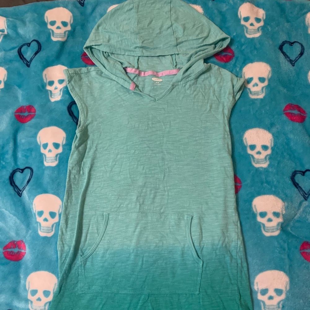 Old navy girls size 8 cover up with hoodie